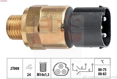 Obrázek produktu pro Spínač teploty, ventilátor chladiče