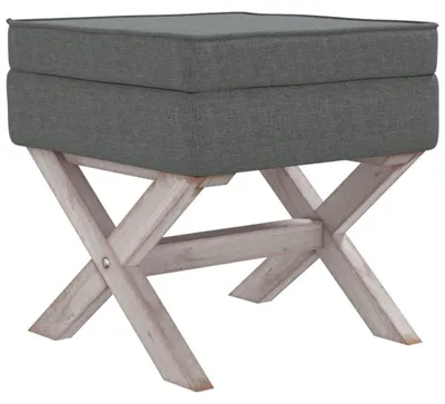Produktbild von Dunkelgrauer Hocker mit Stauraum und Schaumstoffbezug