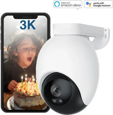 Obrázek produktu pro Imilab Outdoor WiFi Kamera EC6 360°/110° 3K Nachtsicht weiß