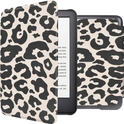 Productafbeelding van imoshion Design Slim Hard Case Bookcase voor de Amazon Kindle (2024) / Amazon Kindle (2022) 11th gen - Leopard