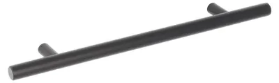 Image de Poignée pour meubles en Acier inox Entraxe 160mm finition Vernis noir mat