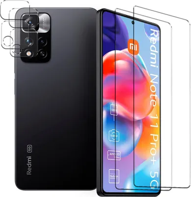 Produktbild von 4in1 Conie Schutzfolien Set für Xiaomi Redmi Note 11 Pro Plus 5G Glasfolie Displayschutz Kamera Schutz Folie Panzer Glas Schutzfolie