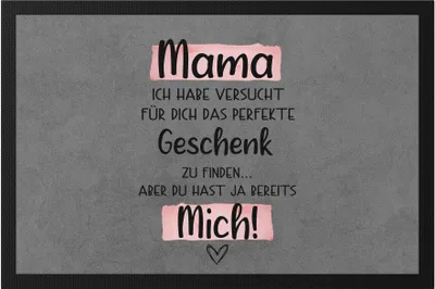 Produktbild von Mama Geschenk Fußmatte Mit Spruch Muttertag Humor Sarkasmus Geschenkidee Spruch-Fußmatte