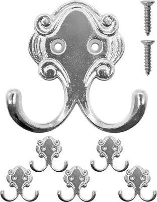Produktbild von 'FUXXER® - Antike Doppel-Haken, Garderoben-Haken, Handtuch-Haken, Kleider-HakenWand-Haken, Eisen-Hake'