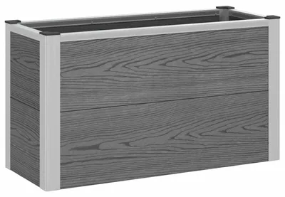Produktbild von vidaXL Hochbeet Grau 75 x 30 x 22 cm WPC und Aluminium