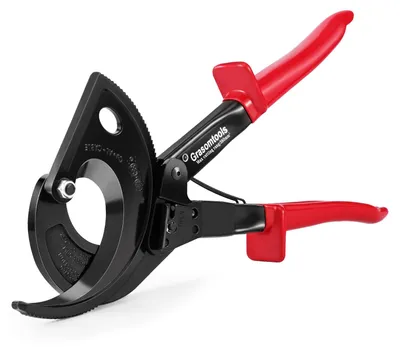 Produktbild von Ratschenkabelschneider Kabelschere - bis 400 mm² - Kupfer und Aluminium - Antirutschgriff mit Sicherheitsschloss