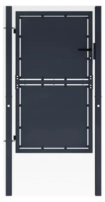 Produktbild von Stahlzauntor 100x175cm Anthrazit | Sicherheitstor für Garten und Terrasse