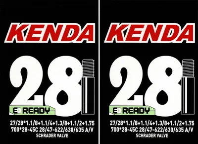 Produktbild von 2x Kenda Schlauch Fahrradschlauch 28 AV x 1.1/8" - 1.75  Auto -/ Schrader Ventil