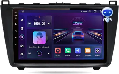 Obrázek produktu pro Junsun Autorádio Mazda 6 GH 2007 - 2012, GPS navigace, KAMERA, WIFI USB, rádio pro MAZDA 6 2008 2009 2010 2011 2012 Android GPS Navigace Mazda 6 Výkon: 1GB RAM + 16GB ROM