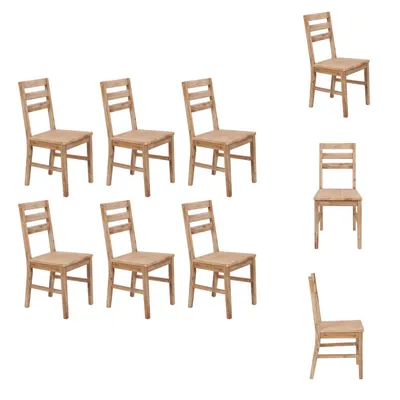Image de vidaXL Chaises de salle à manger 6 pcs. Acacia massif - Chaises de salle à manger