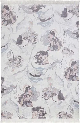 Zdjęcie produktu dla Dywan 195x300cm do salonu, kremowy wzór w kwiaty róże