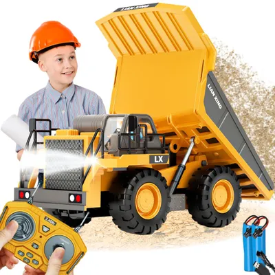 Image de Camion basculant radiocommandé pour enfants, modèle Heckermann 3349