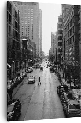 Produktbild von Bild auf Leinwand - Leinwandbild - Einteilig - Stadt Straße Haus - 70x100cm - Wand Bild - Wanddeko - Wandbilder - Leinwanddruck - Wanddekoration - Leinwand bilder - Wandbild - PA70x100-3688