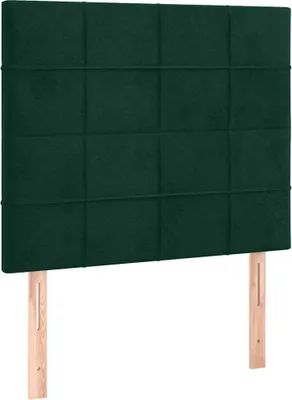 Produktbild von vidaXL Kopfteil Dunkelgrün 80x5x118/128 cm Samt
