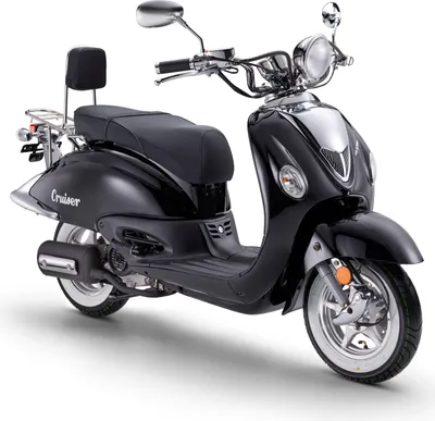 Produktbild von LuXXon Motorroller Cruiser - Retro City Roller Vintage mit 50 ccm - 3 PS für max. 45 kmh, E5