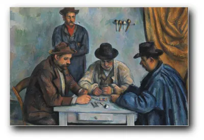Produktbild von Kunstdruck „Die Kartenspieler“ von Paul Cézanne – 60 x 90 cm – ungerahmt