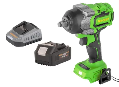 Produktbild von Procraft PWA36bb Akku Schlagschrauber 20 V 850 Nm 1/2" Brushless + 1x Akku 4,0 Ah + Ladegerät