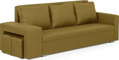 Produktbild von 3-Sitzer-Sofa mit Schlaffunktion MILO2 - Senf