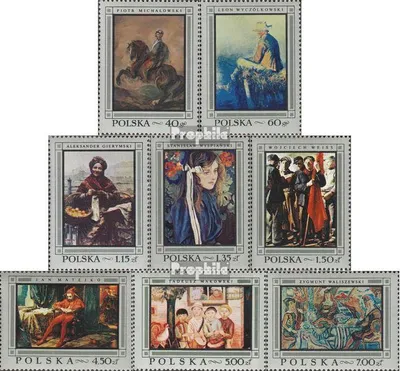 Produktbild von Briefmarken Polen 1968 Mi 1864-1871 (kompl.Ausg.) gestempelt Polnische Gemälde
