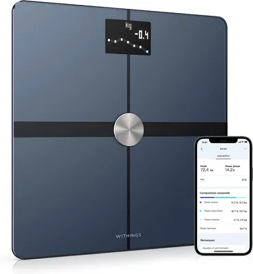 Produktbild von Withings Body+ WLAN-Smartwaage mit Körperfett-, BMI-, Muskel- und Wasseranalyse