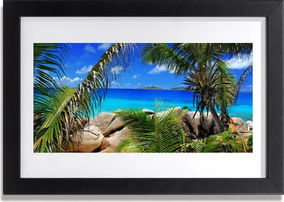Produktbild von Bild 30x20 MDF-Rahmen Wandkunst Blätter Rock Landschaft