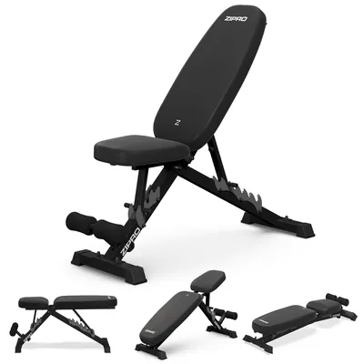 Produktbild von Zipro Jacked verstellbare Trainingsbank für Heimtraining bis 230kg, schwarz