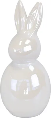 Produktbild von Kaninchen aus weißer Keramik 17,5 cm