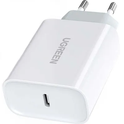 Produktbild von Ugreen Usb Typ C Schnellladegerät Power Delivery 30 W Quick Charge 4.0 Weiß (70161)