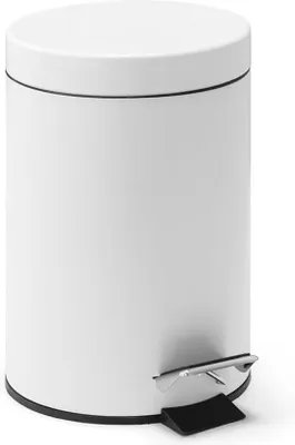Productafbeelding van Famanu afvalbak, roestvrij staal - Compact model met soft-close mechanisme en scharnierend deksel