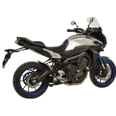 Zdjęcie produktu dla Kompletny układ wydechowy LV ONE EVO z homologacją, stal nierdzewna, końcówka z włókna węglowego, kompatybilny z modelami Yamaha Tracer 900 / FJ-09 z lat 2015–2016 E3