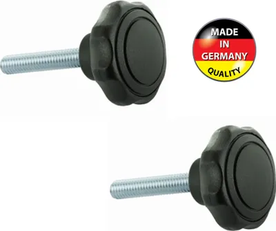 Produktbild von 2x Sterngriffschraube M8 x 30 Kreuzgriff Sternschraube Klemmhebel Drehknauf sterngriff schraube Kunststoff