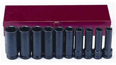 Productafbeelding van Set van 10 Vierkante Steeksleutels met 1/2 Inch Aandrijving