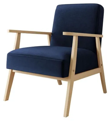 Produktbild von MIRJAN24 Sessel Runoya, Wohnzimmersessel vom Hersteller, Vintage Relaxsessel, Polstersessel (Farbe: Magic Velvet 2216)