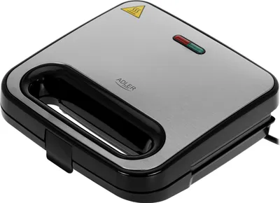 Image de Adler Sandwich Maker | AD 3076 | 1000 W | Number of plates 1 | Black/Silver