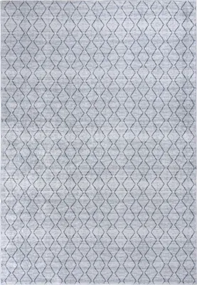 Obrázek produktu pro Šedý Koberec Mazovia- Geometrický Koberec do Obývacího Pokoje, Ložnice, Kanceláře - Lze Prát v Pračce - 80 x 150 cm