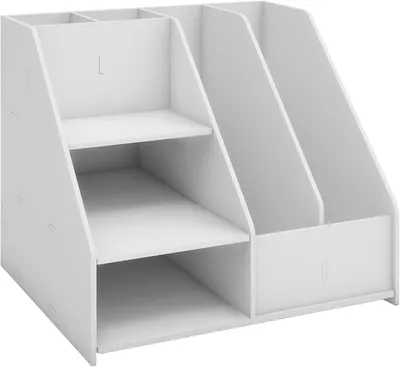 Produktbild von Schreibtisch-Organizer A4, Dokumentenhalter, PVC, Briefablage, Typ F, für Büro