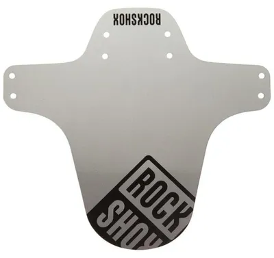 Image de Fender MTB RockShox full argent/blanc fade, logo noir