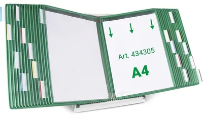 Produktbild von tarifold Sichttafelsystem 434305 DIN A4 grün mit 30 St. Sichttafeln, 1 St.