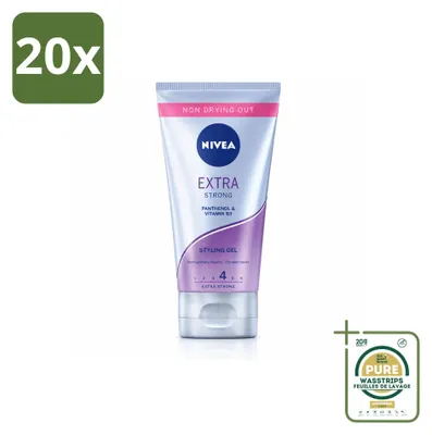 Image de 20 gels de coiffage NIVEA Extra Strong - 150 ml - Pack de 20