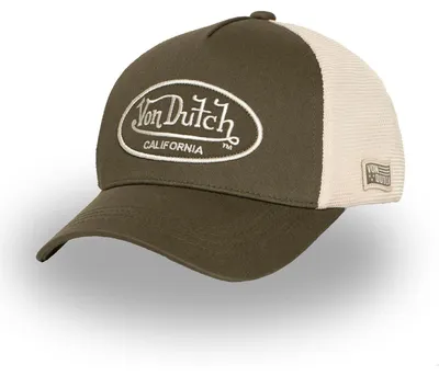 Produktbild von Von Dutch Trucker Strapback Cap - FINE MESH oliv