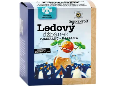Obrázek produktu pro Ledový džbánek pomeranč - bazalka, aromatizovaná bylinný čaj s ovocem40 g SONNENTOR