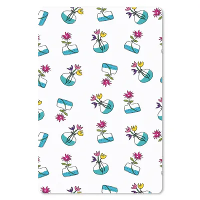 Produktbild von MuchoWow® Mauspad Mousepad Blumen - Muster - Frühling 40x60 cm - Mousepads - Maus Mat - Pad - Mausunterlage - Schreibtisch Accesoire