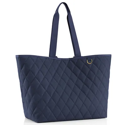 Produktbild von reisenthel classic shopper XL, Einkaufstasche, Tragetasche, Rhombus Midnight Gold, 26 L, DL4110