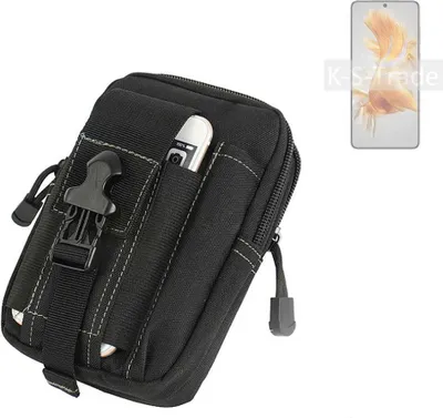 Produktbild von K-S-Trade Gürtel Tasche kompatibel mit Huawei Mate 50 Gürteltasche Holster Schutz Hülle Handy Hülle Smartphone outdoor Handy-Hülle schwarz