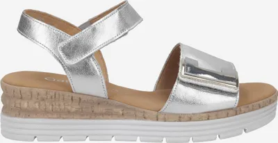 Produktbild von Gabor 42.700.10, Sandaletten in Silber / Metallik für Damen, Größe 38,5