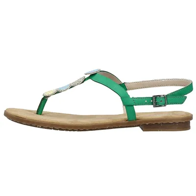 Produktbild von Rieker Damen Sandaletten Zehentrenner Slingsandalen 64211, Größe:38 EU, Farbe:Grün