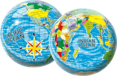 Obrázek produktu pro Míč Mapa světa 23 cm