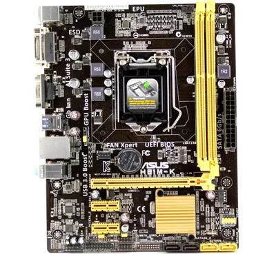 Obrázek produktu pro ASUS H81M-K, Intel, LGA 1150 (Socket H3), Intel® Celeron®, Intel® Pentium®, DDR3-SDRAM, 16 GB, DIMM