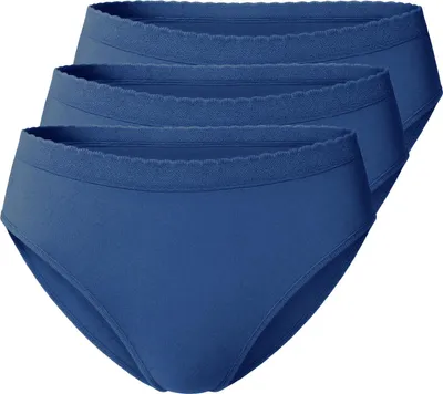 Produktbild von Yenita® 3er Set Slips Microfaser  Bikinislip M/L marine