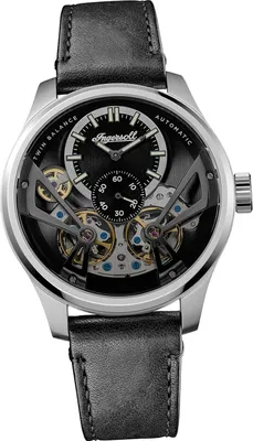 Produktbild von Ingersoll Leder Herren Uhr Analog Sport Armbanduhr schwarz D2UIN16101
